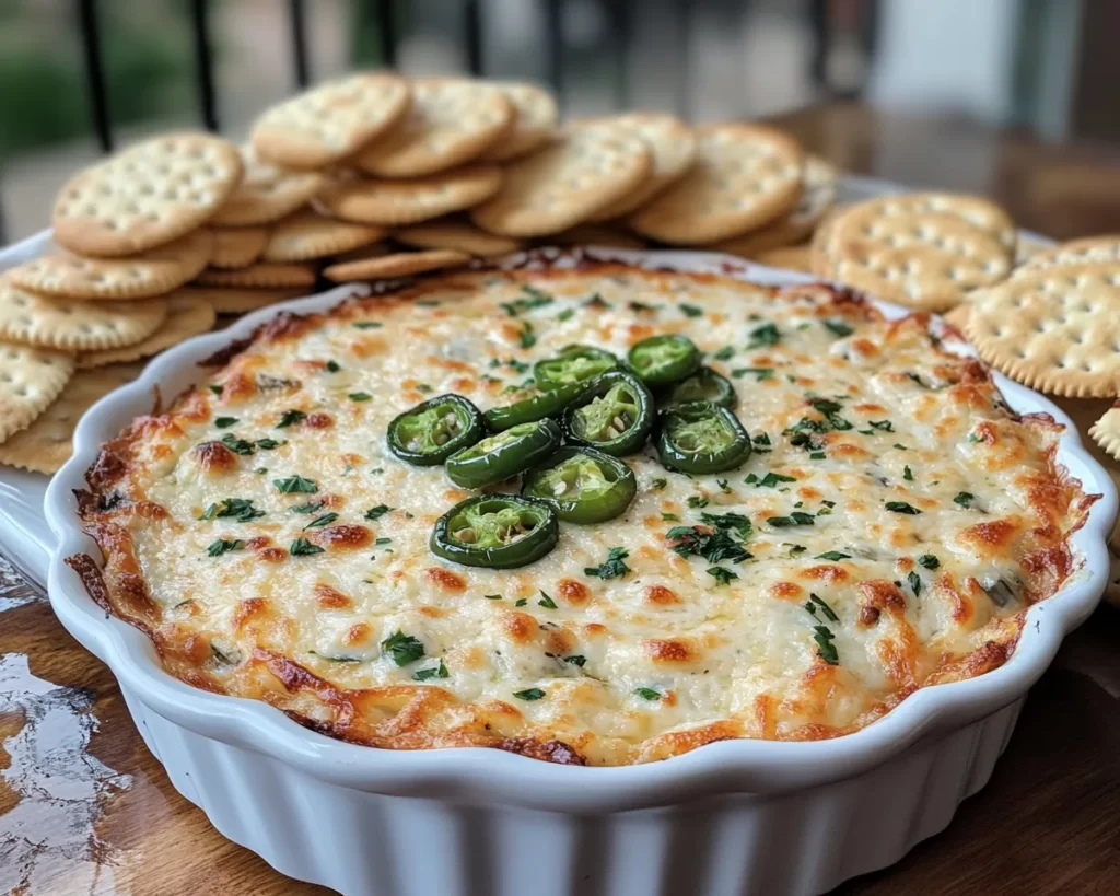 Baseball Snacks: Jalapeño Popper Dip With Crackers in 25 Minutes