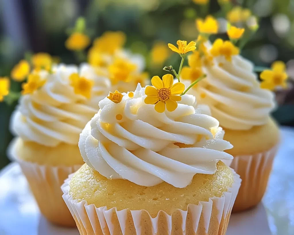 Spring Cupcakes: Lemon Honey Cupcakes in 5 Steps
