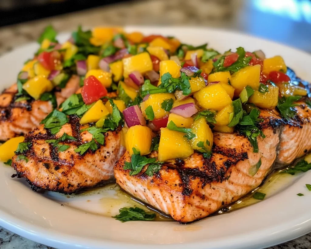 Summer Dinner Ideas: Grilled Salmon with Mango Salsa in 20 Minutes