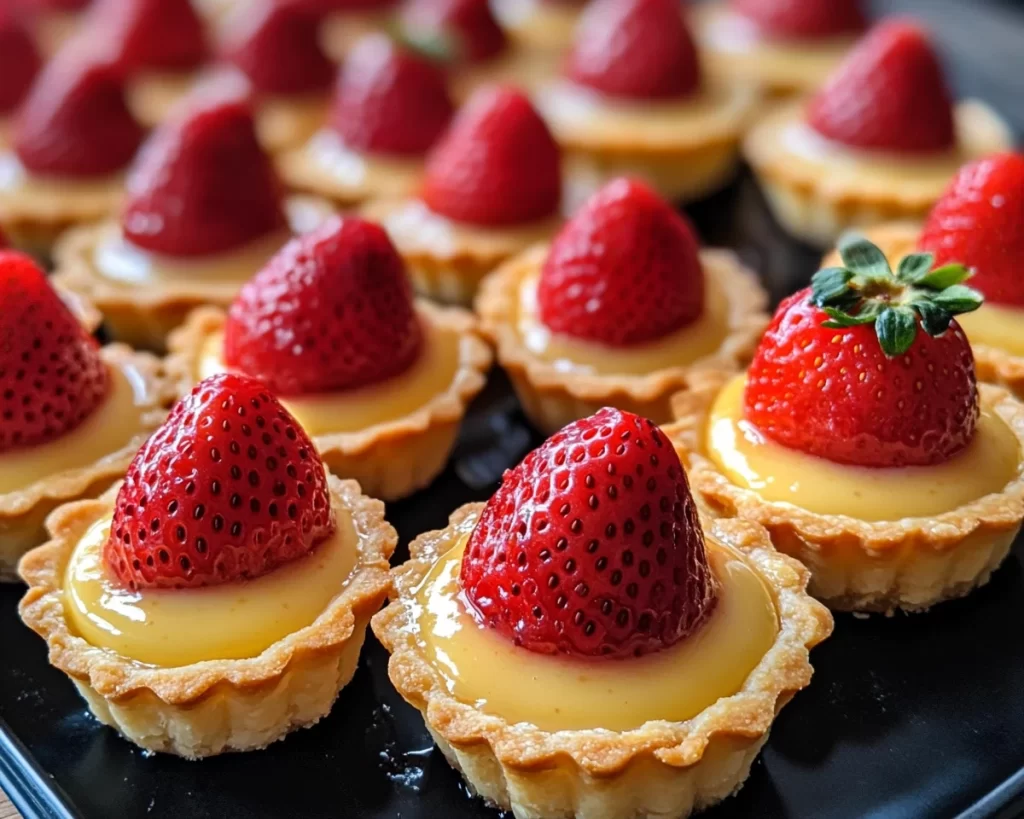 Delicious Strawberry Honey Custard Tarts Light Creamy and Ideal for Spring Desserts