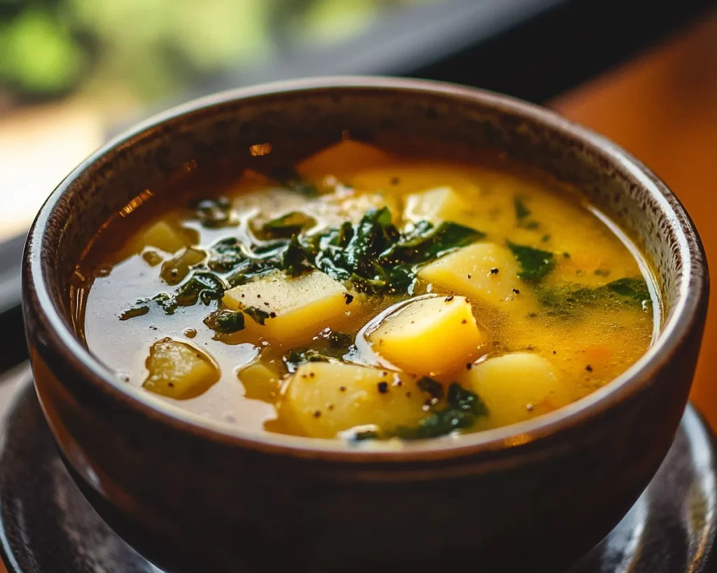 Spring Soup: Potato & Spinach Soup in 25 Minutes