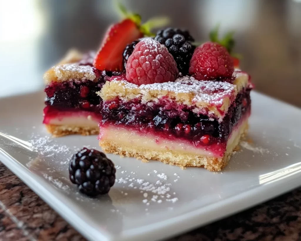 Spring Desserts: Berry Shortbread Bars in 5 Steps