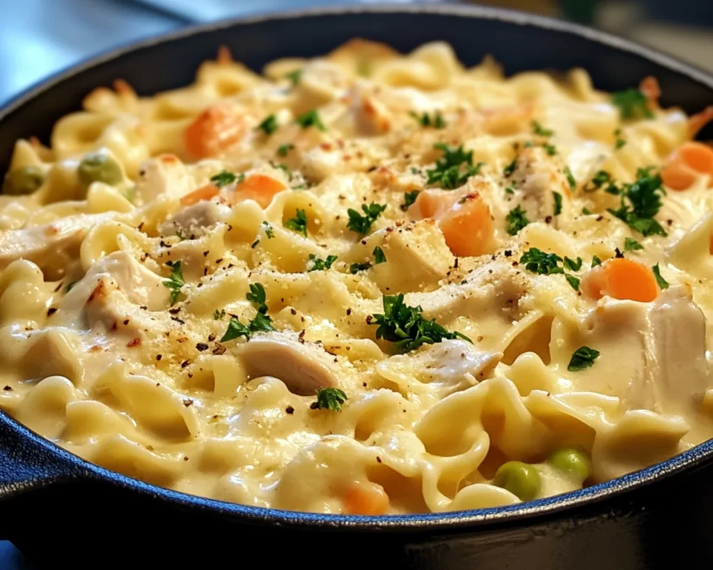 Easy Dinner Recipes for Family Comfort Foods: Creamy Chicken Noodle Casserole in 35 Minutes