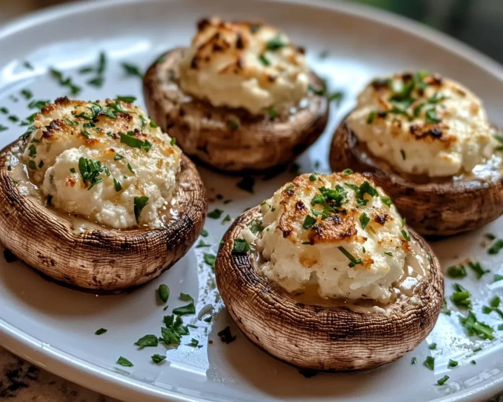 Spring Dinner Party: Stuffed Mushrooms With Goat Cheese in 25 Minutes