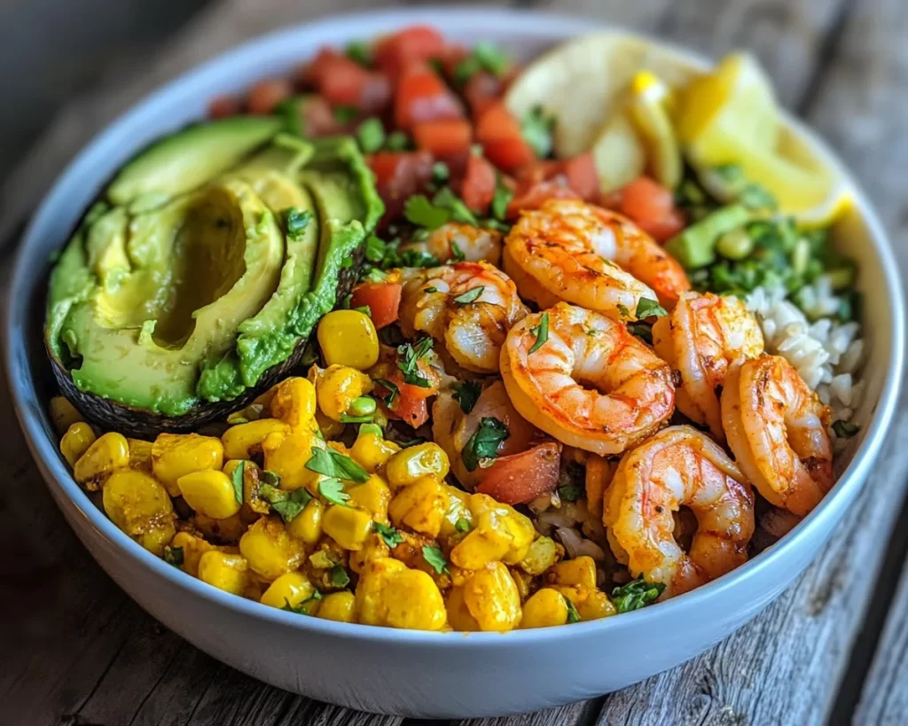 Summer Meals: Avocado Shrimp Taco Bowl in 20 Minutes