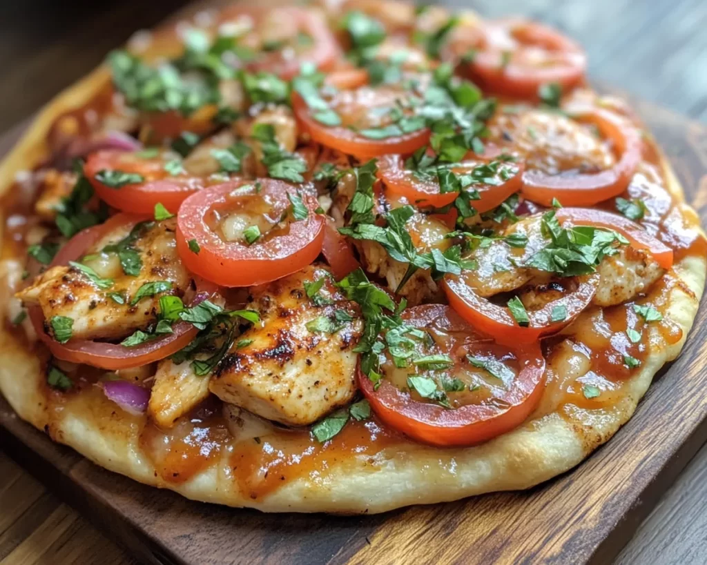 Summer Dinner Ideas: BBQ Chicken Flatbread in 15 Minutes