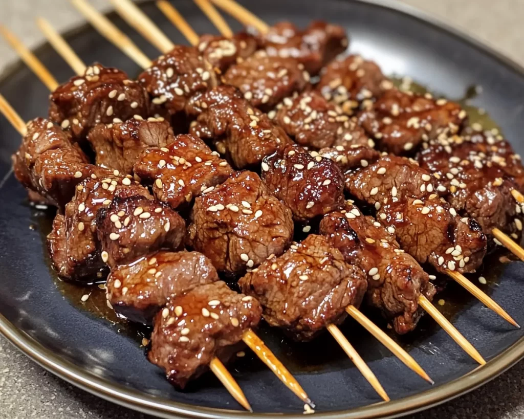 Summer Dinner Ideas: Teriyaki Beef Skewers in 20 Minutes