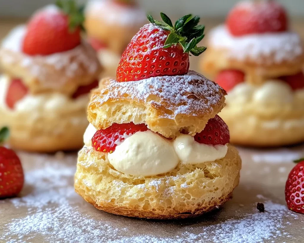 Spring Desserts: Strawberry Cream Puffs in 5 Steps