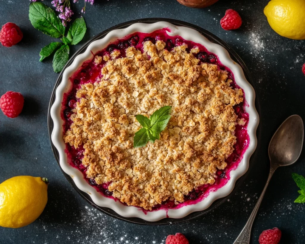 Spring Desserts: Lemon Berry Crumble in 5 Steps