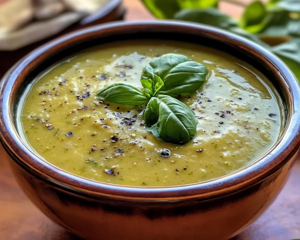 Spring Soup: Creamy Zucchini Basil Soup in 20 Minutes