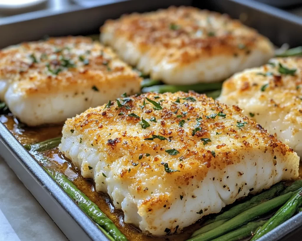 Spring Dinner Ideas: Garlic Parmesan Crusted Cod in 20 Minutes