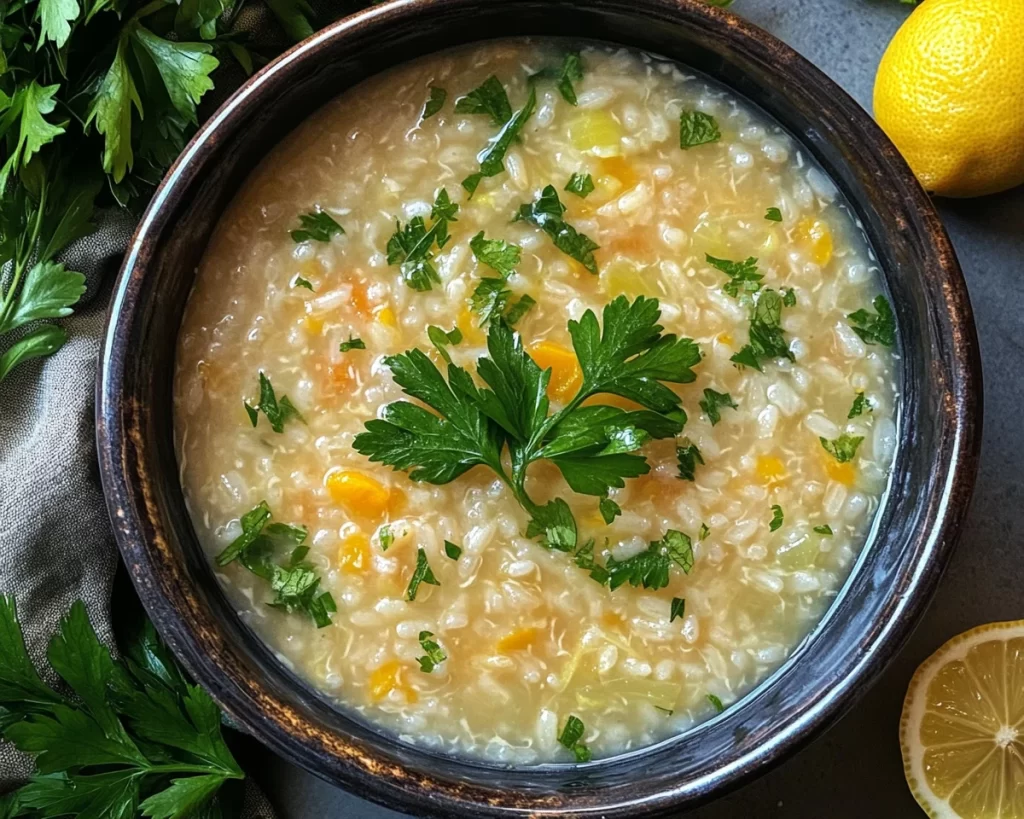 Spring Soup: Lemon Rice Soup in 20 Minutes