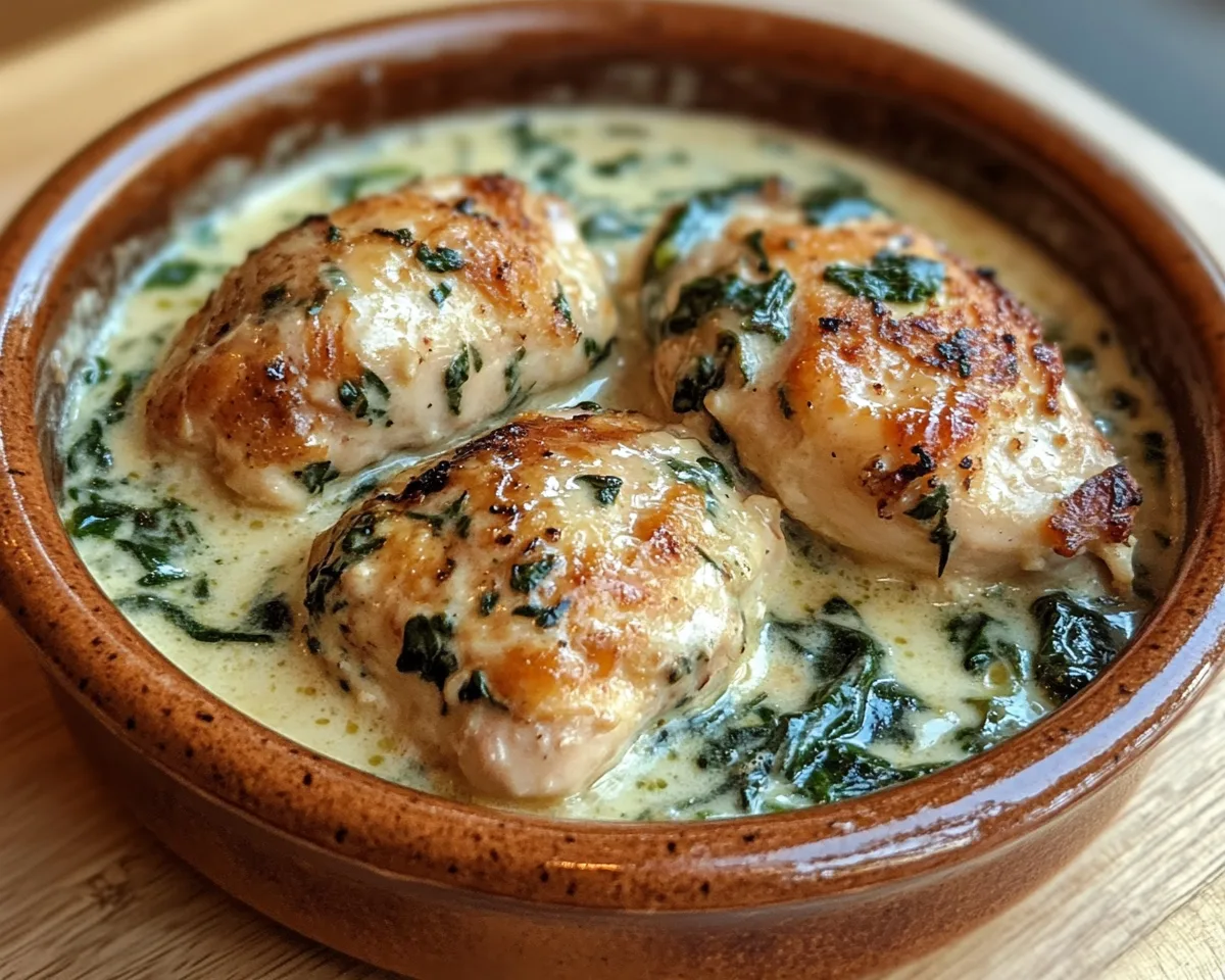 Spring Dinner: Creamy Spinach Chicken in 20 Minutes