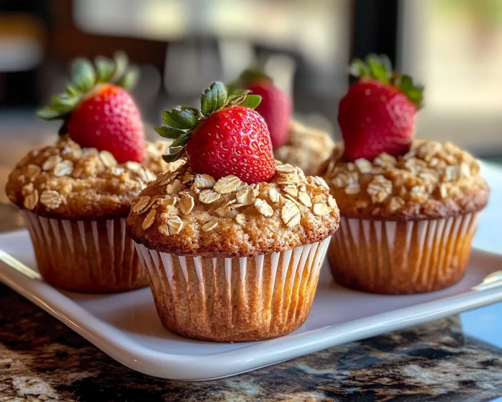Spring Baking: Strawberry Oat Muffins in 5 Steps
