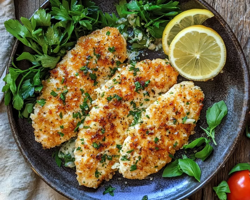 Spring Dinner: Garlic Parmesan Turkey Cutlets in 20 Minutes
