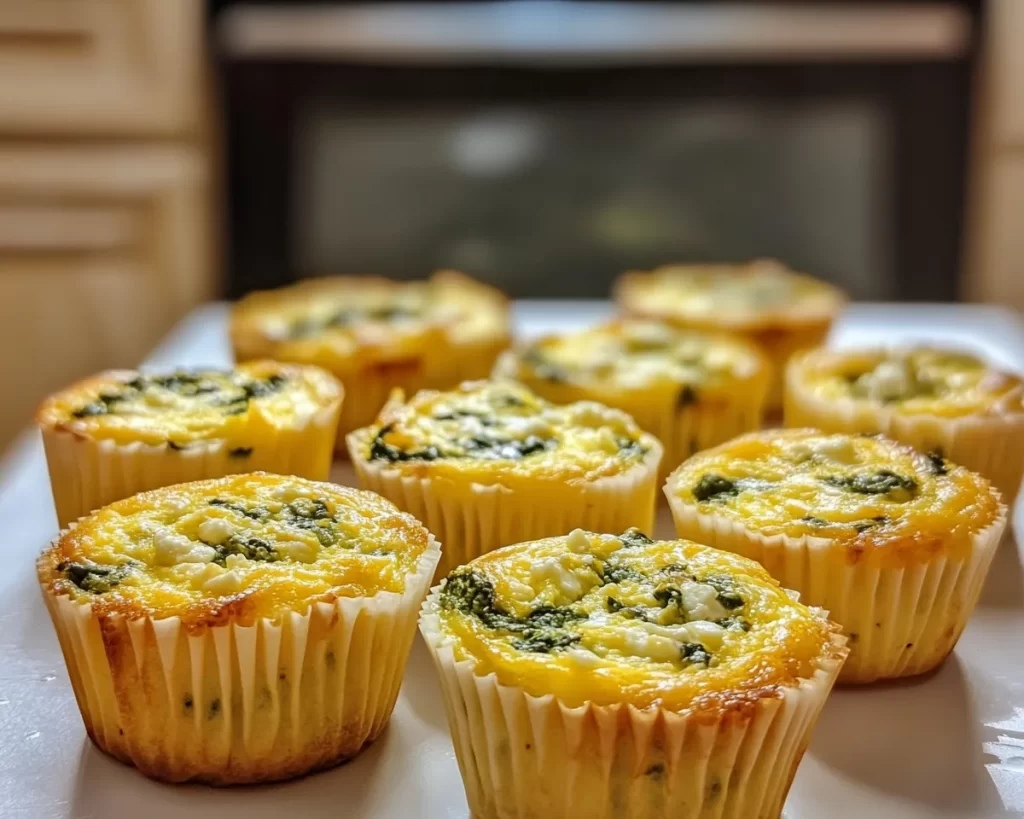 Healthy Easy Recipes: Spinach Feta Egg Muffins in 20 Minutes