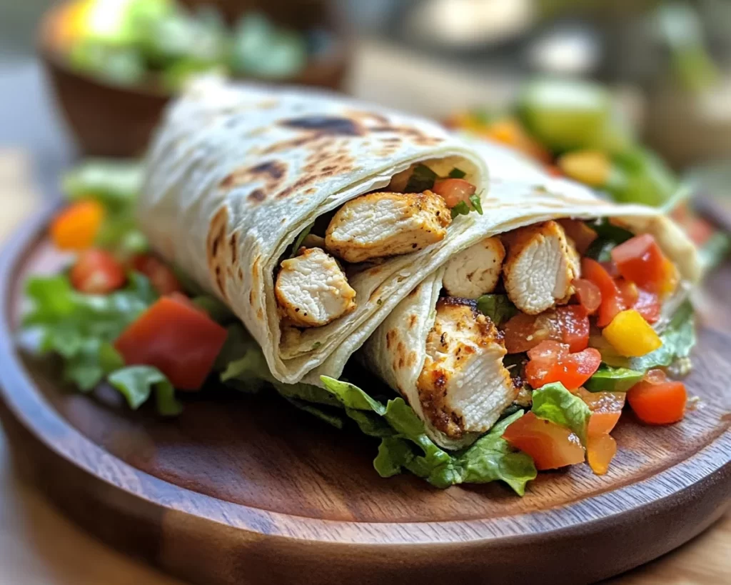 Summer Dinners: Quick Chicken Wraps + Salad