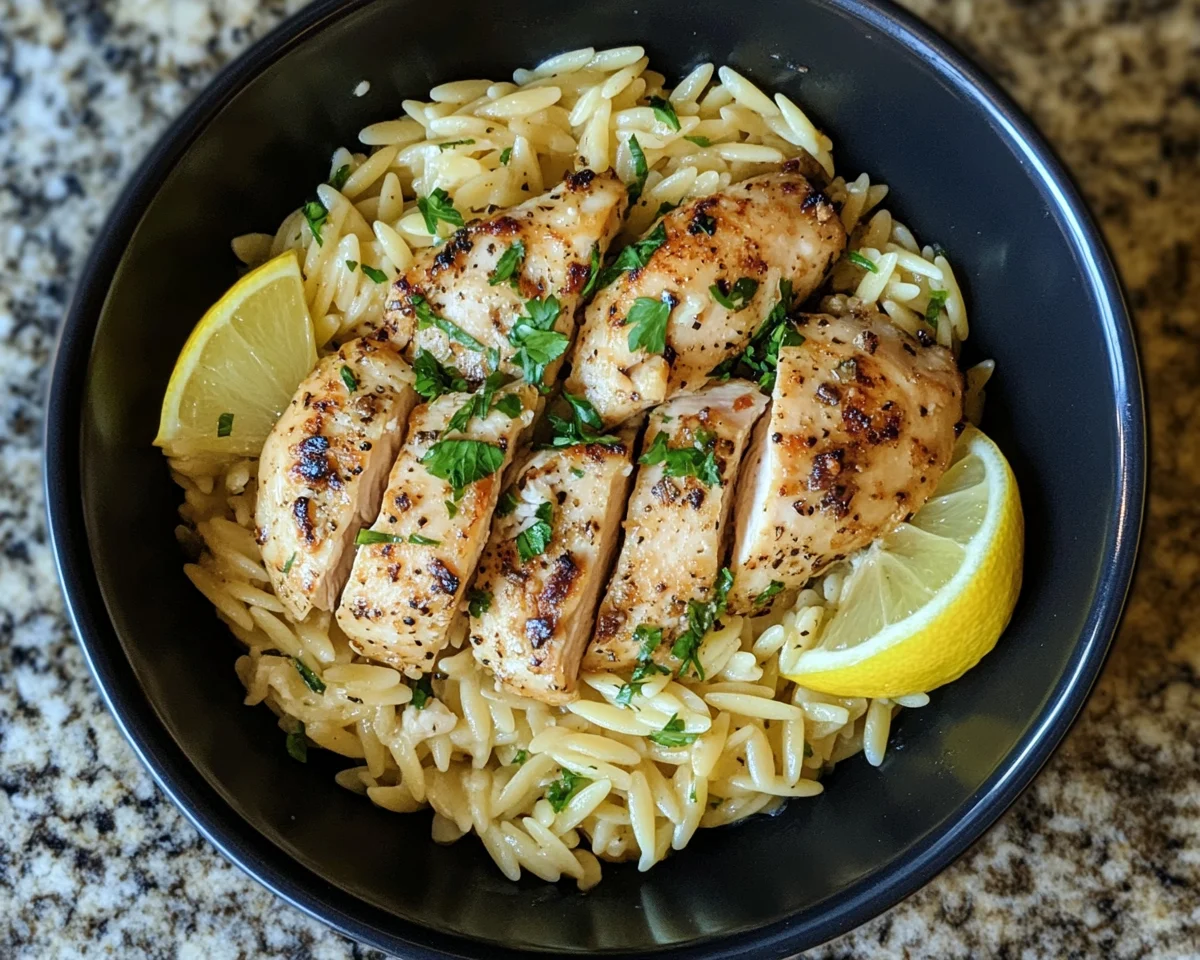 Spring Dinner Ideas: Lemon Orzo with Chicken in 20 Minutes