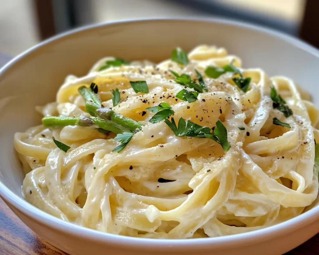 Spring Recipes Dinner: Creamy Asparagus Pasta in 20 Minutes