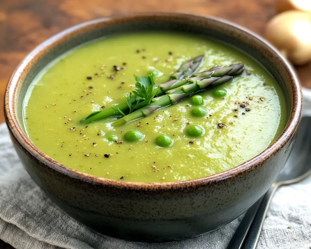 Spring Soup: Asparagus & Pea Soup in 20 Minutes
