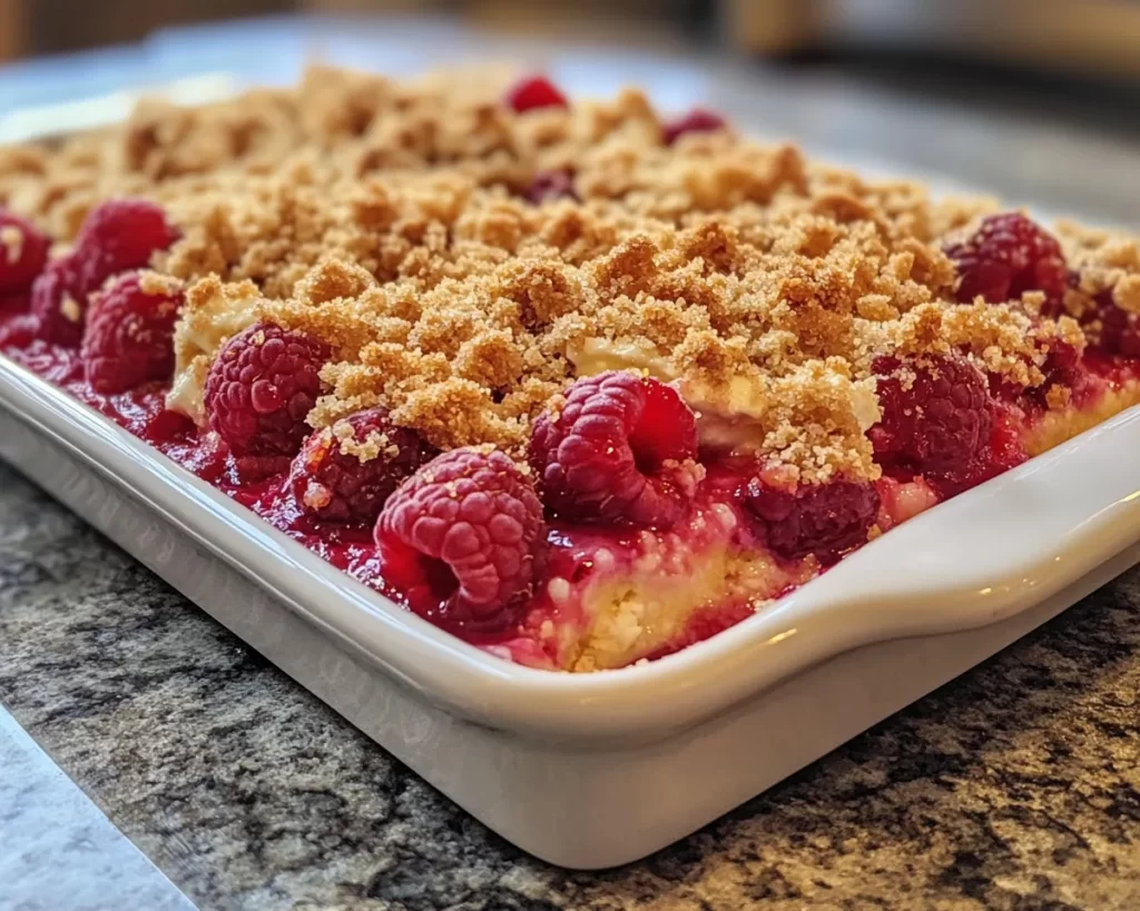 Spring Desserts: Raspberry Cream Cheese Crumble in 7 Steps
