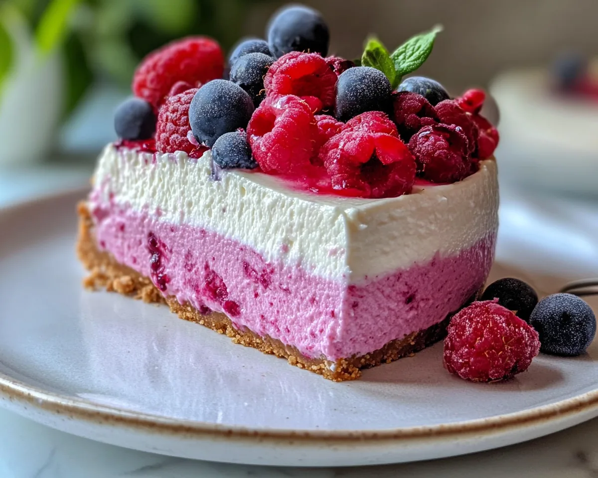Why This No-Bake Berry Cheesecake Sets Fast