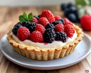 Spring Desserts: No-Bake Berry Tart in 5 Ingredients