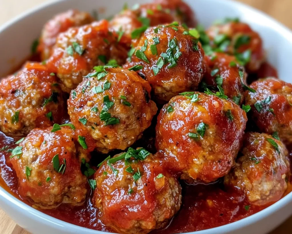 Easy Dinner Recipes for Family: Baked Turkey Meatballs in 25 Minutes