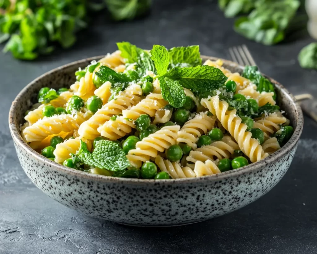 Spring Salads: Spring Pea and Mint Pasta Salad in 15 Minutes