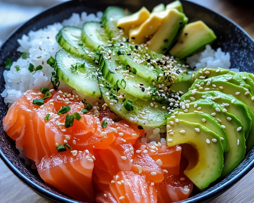 Summer Meals: Cucumber Avocado Sushi Bowl in 15 Minutes
