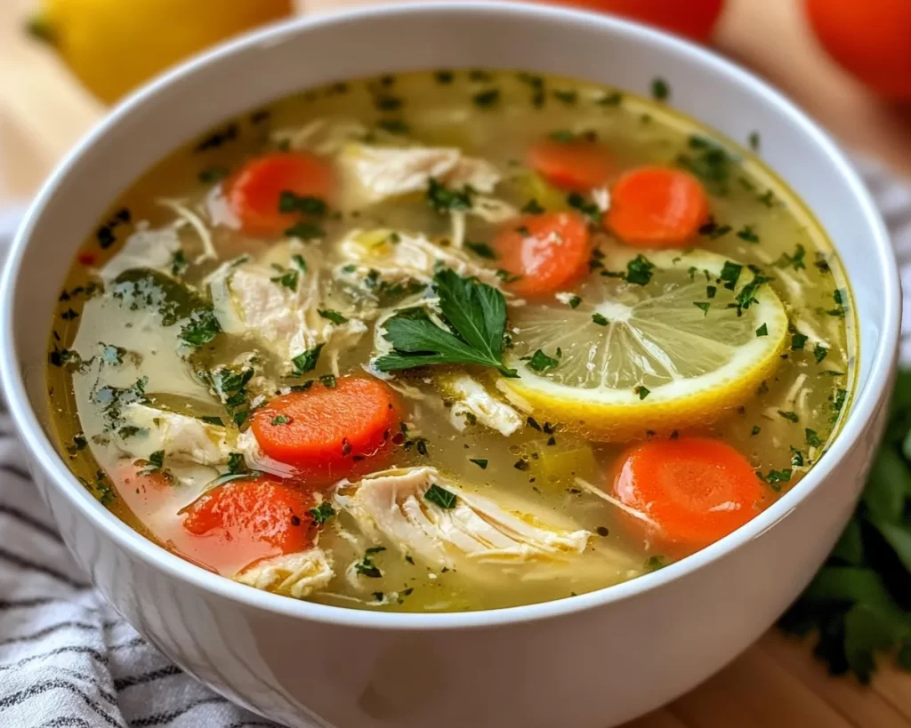 Spring Soup: Lemon Chicken Vegetable Soup in 25 Minutes