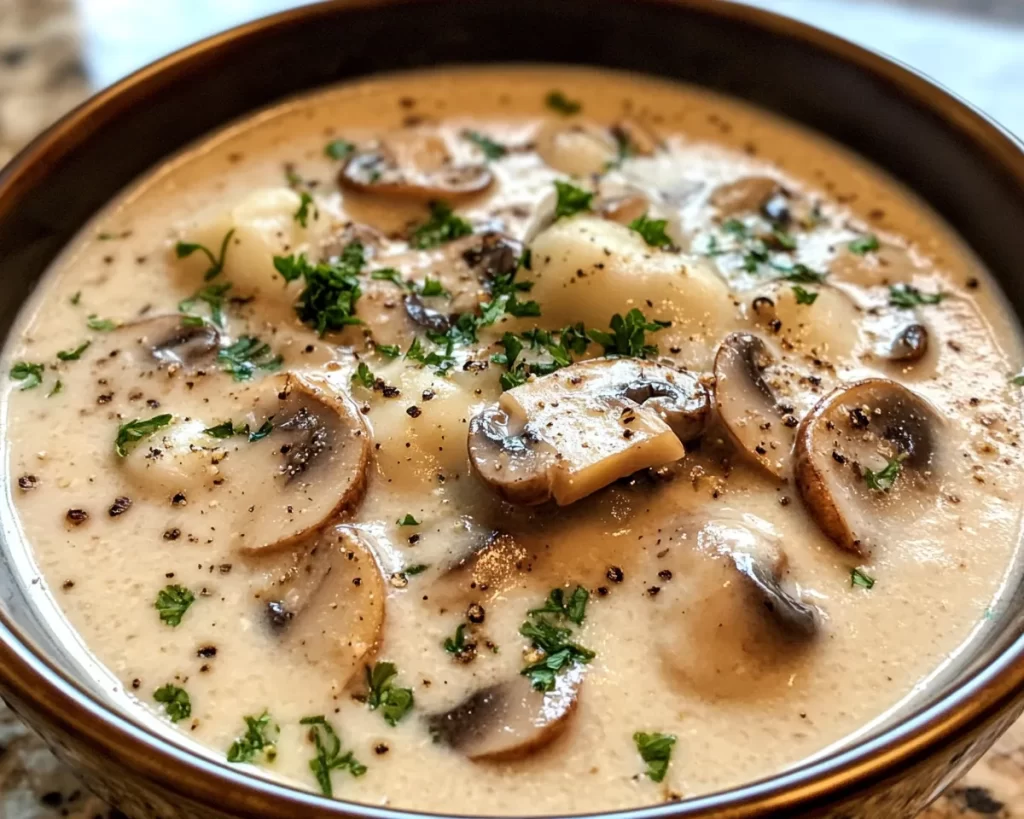 Spring Soup: Creamy Mushroom Soup in 25 Minutes