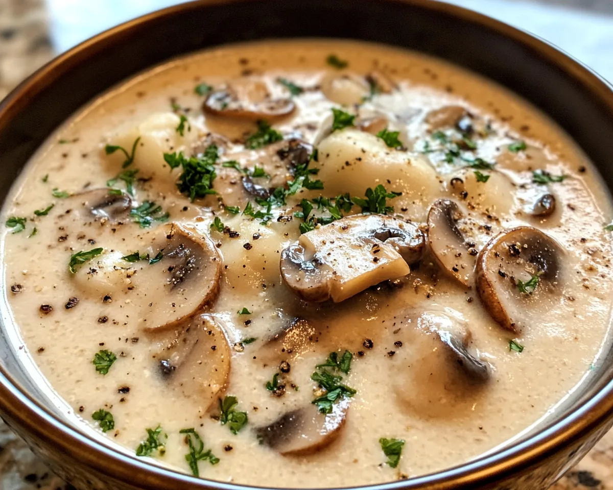 Spring Soup: Creamy Mushroom Soup in 25 Minutes