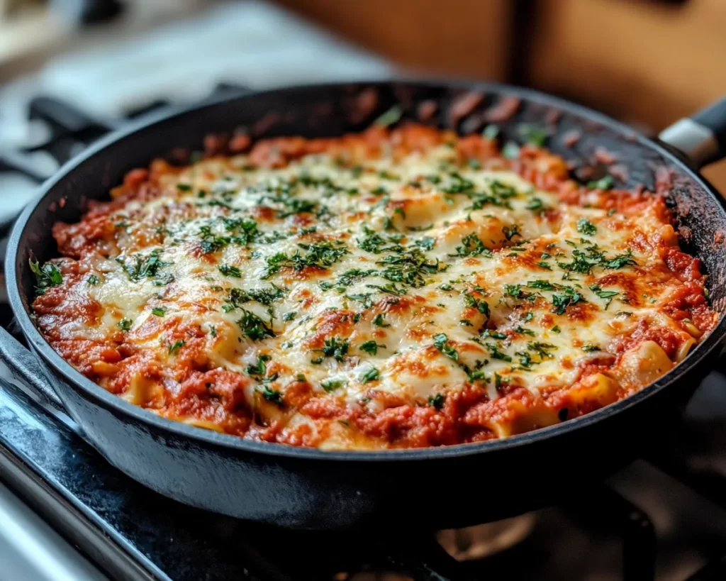 Easy Dinner Recipes for Family Comfort Foods: Skillet Lasagna in 30 Minutes