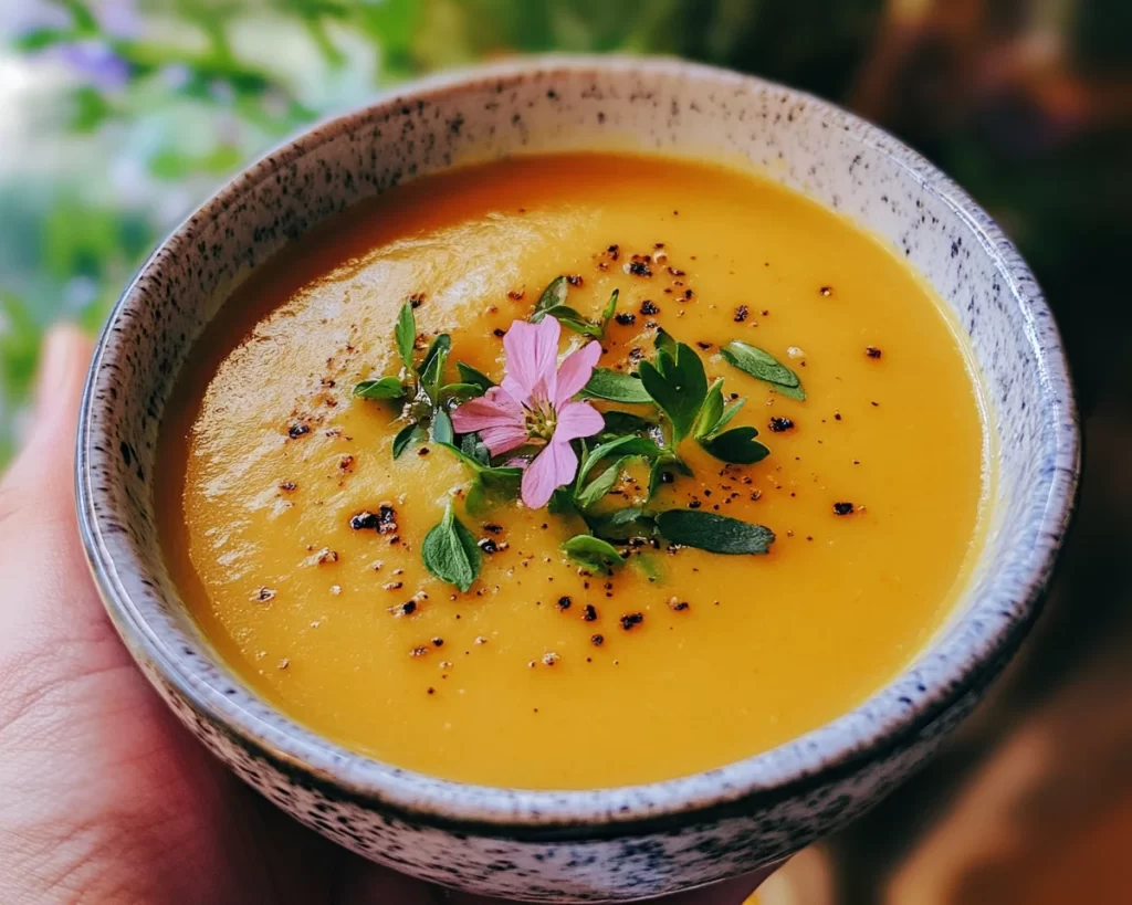 Spring Soup: Carrot Ginger Coconut Soup in 20 Minutes