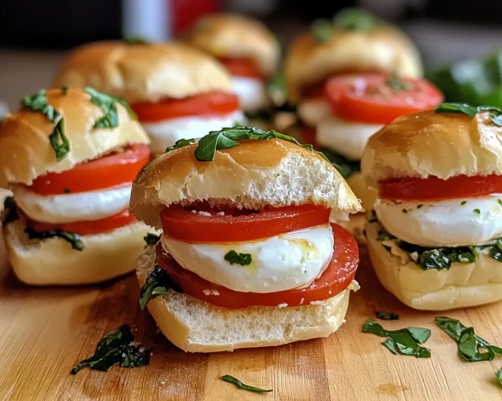 Picnic Food Ideas: Mini Caprese Sandwich Sliders in 15 Minutes