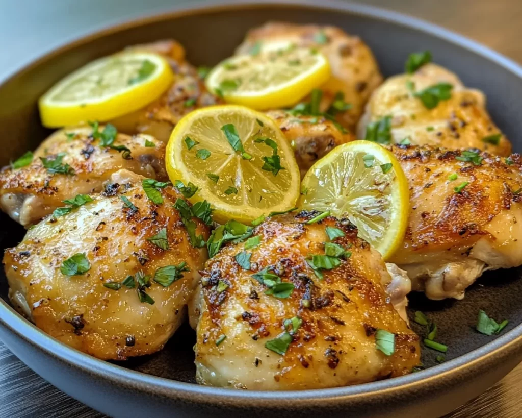 Spring Dinner: Lemon Garlic Chicken Thighs in 20 Minutes