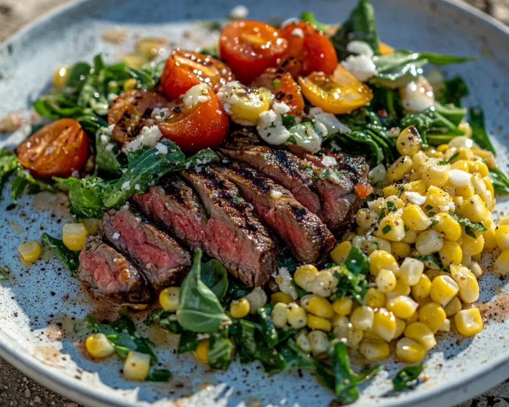 Summer Dinner Ideas: Grilled Steak & Corn Salad in 20 Minutes