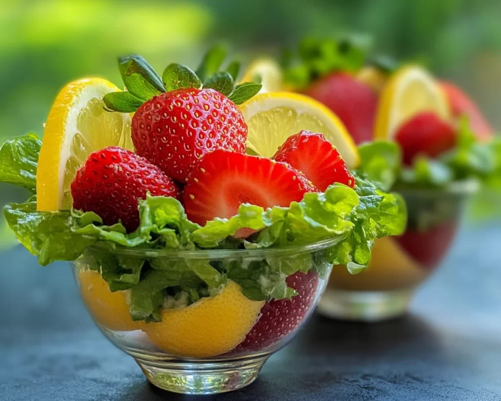 Spring Salad: Strawberry Lemon Salad Cups