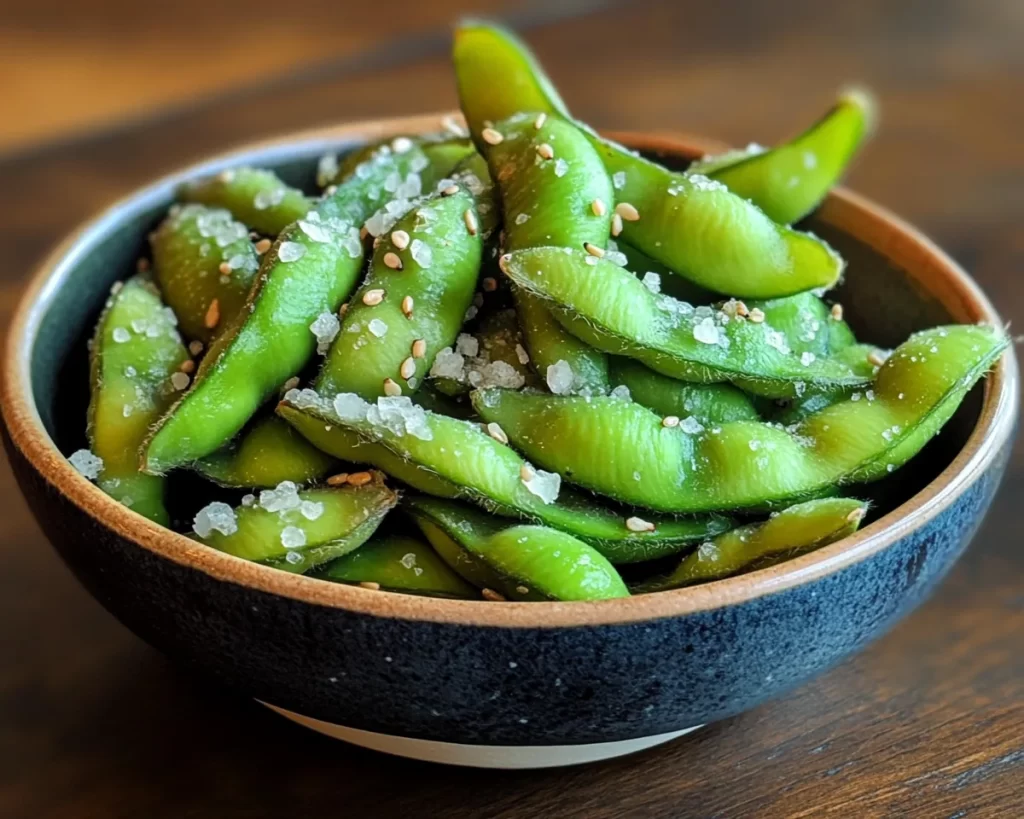 Healthy Munchies: Edamame With Sea Salt and Sesame in 5 Minutes