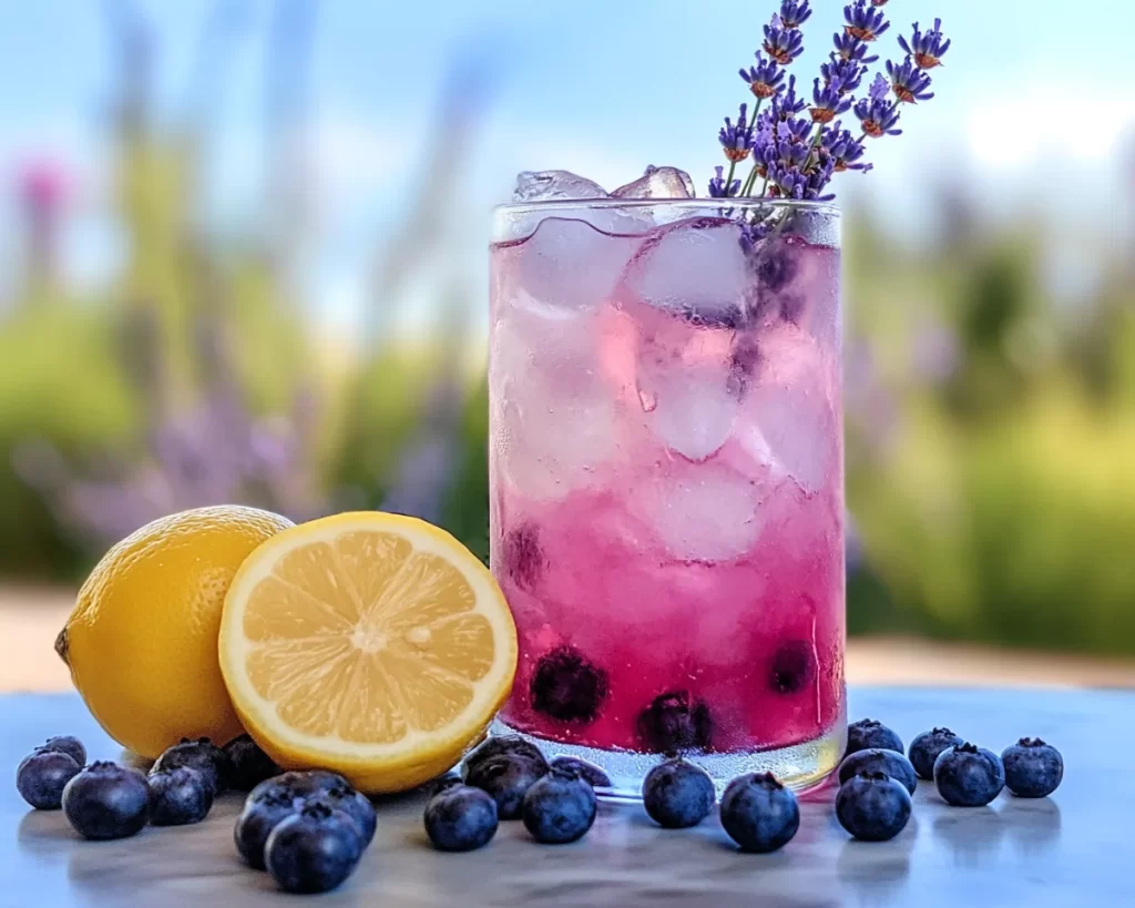 Summer Drinks Nonalcoholic: Blueberry Lavender Lemonade in 10 Minutes