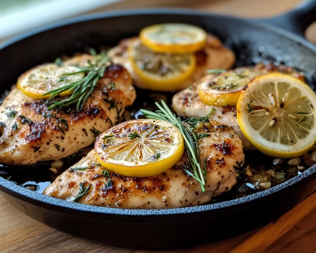 Spring Dinner: Lemon Garlic Chicken Skillet in 20 Minutes