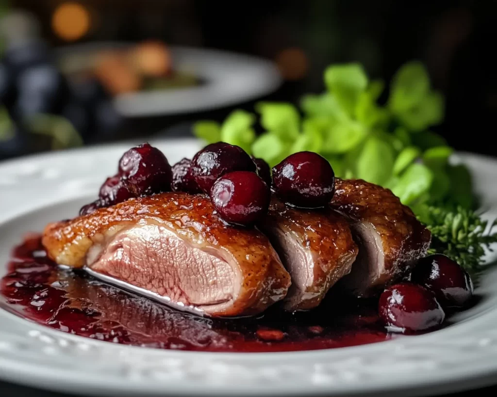 Spring Dinner Party: Seared Duck With Cherry Sauce in 30 Minutes