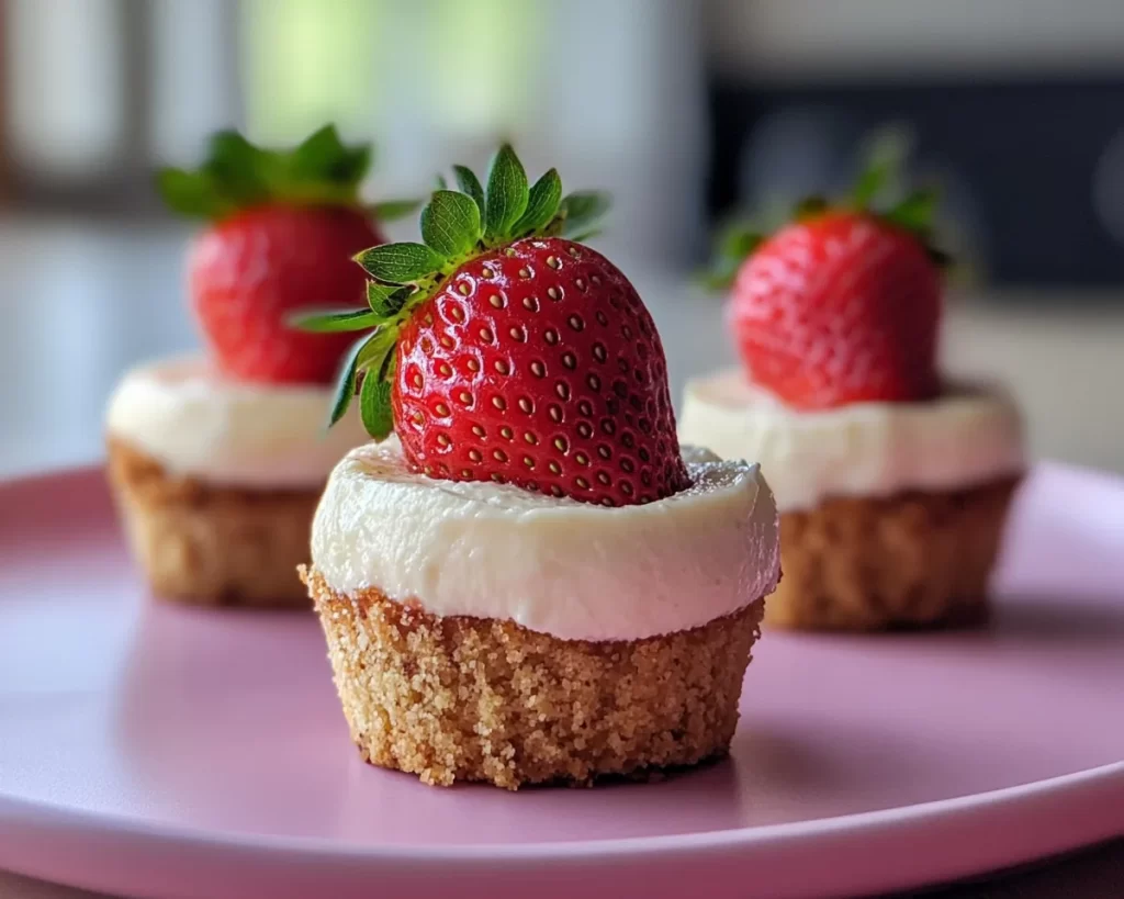 Spring Desserts: No Bake Strawberry Cheesecake Cups
