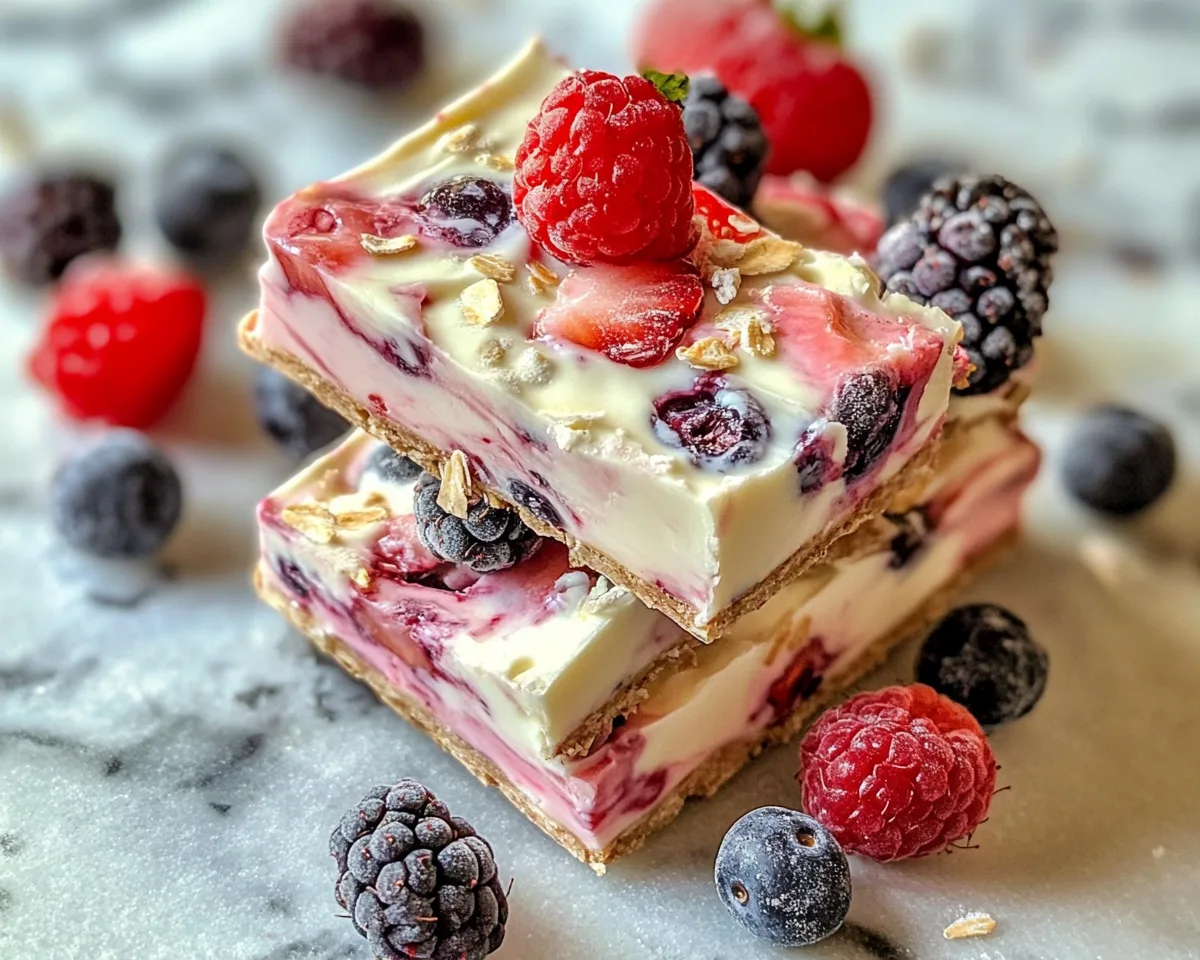 Spring Desserts: Berry Yogurt Bark in 5 Ingredients
