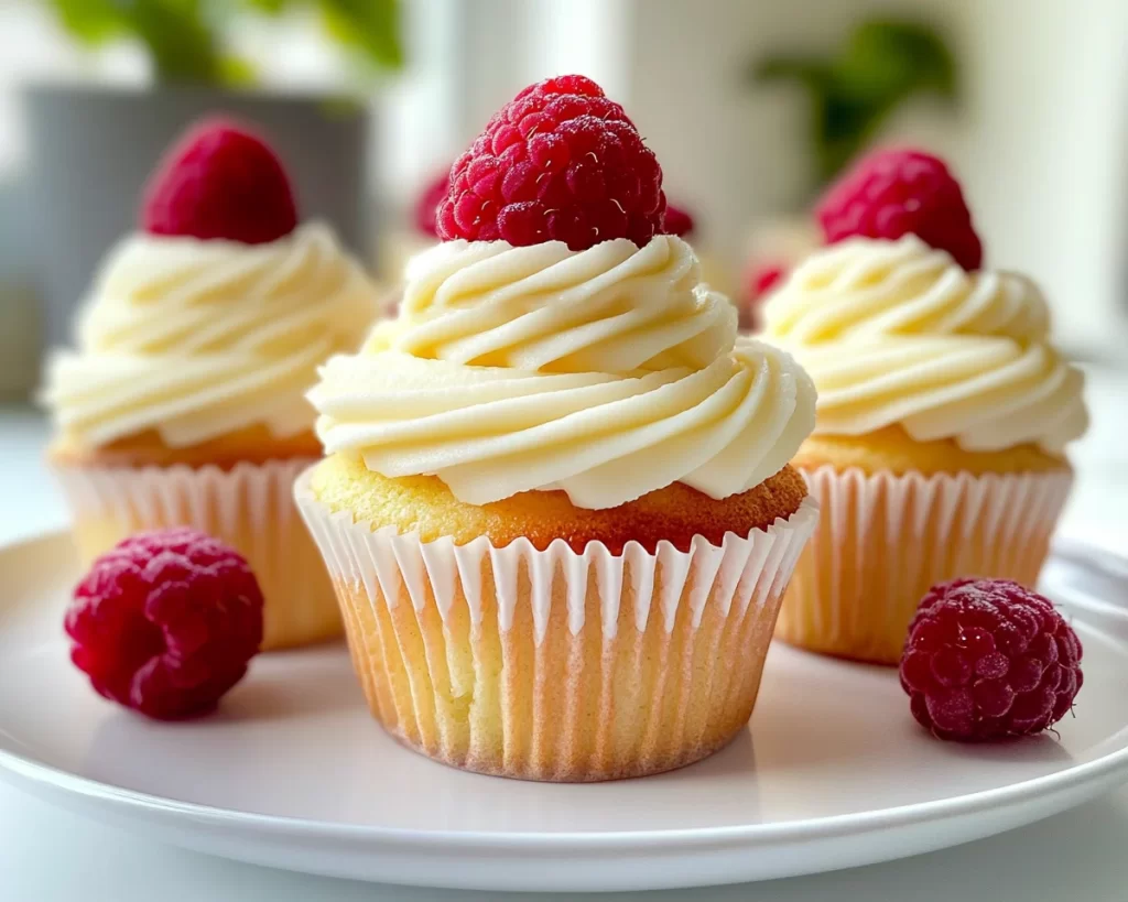 Spring Cupcakes: Raspberry White Chocolate Cupcakes in 7 Steps