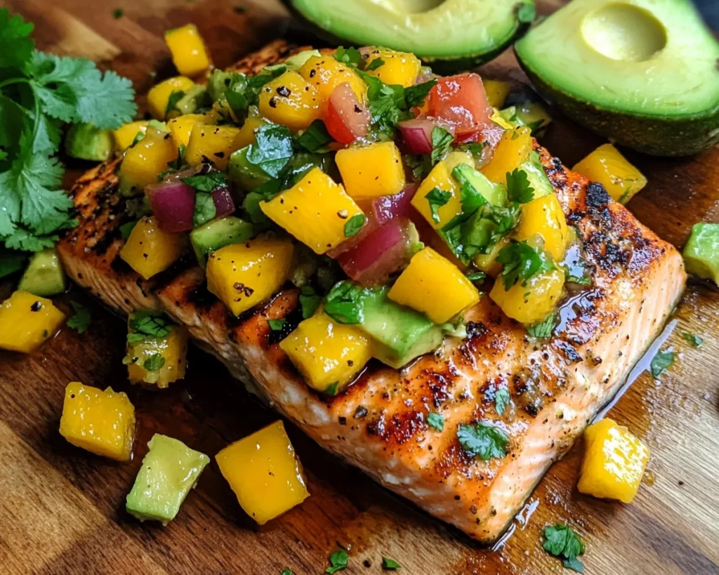 Summer Meals: Grilled Salmon With Mango Avocado Salsa in 20 Minutes