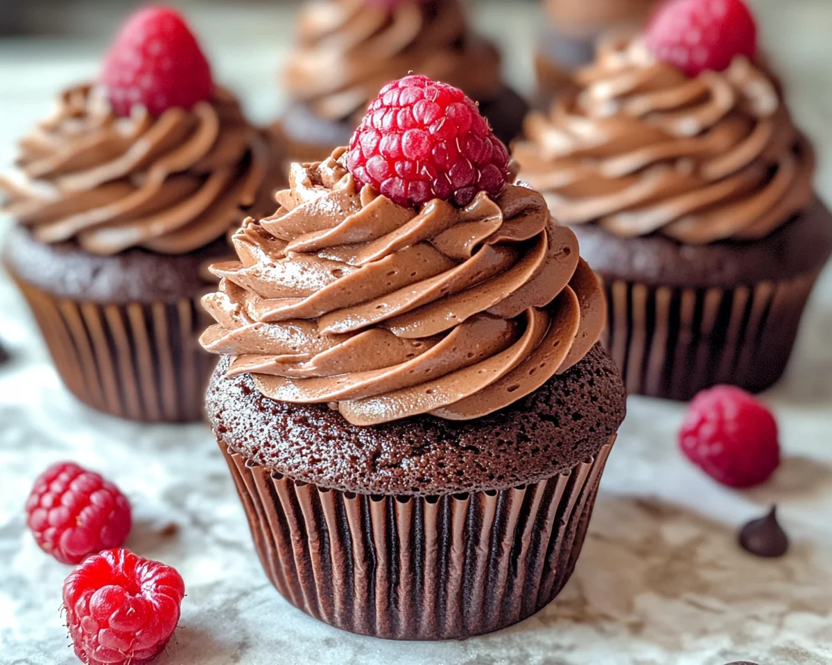 Chocolate Raspberry Cupcakes: Bakery