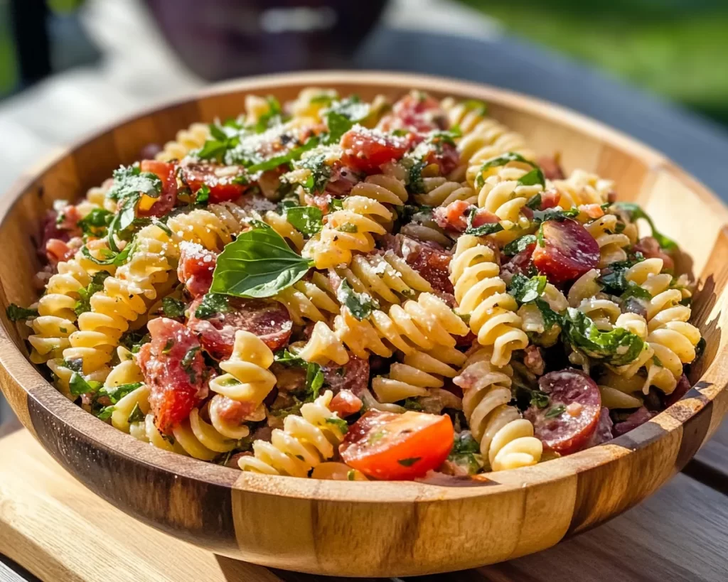 Picnic Food Ideas: BLT Pasta Salad in 20 Minutes