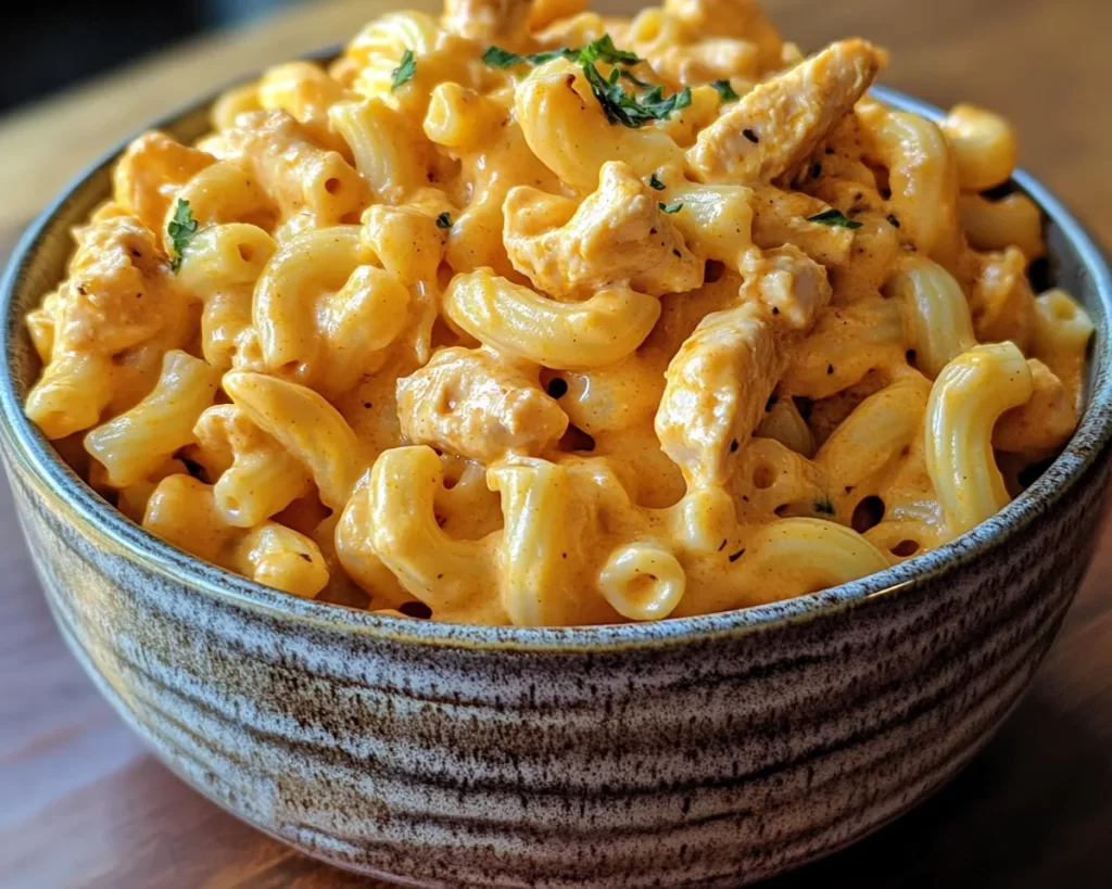 Summer Crockpot Recipes: Crockpot Buffalo Chicken Mac in 15 Minutes Prep